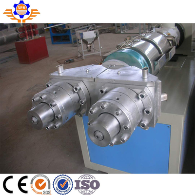 Automatic 50MM PVC Plastic Pipe Extrusion Line High Speed Conical Twin Screw Extruder